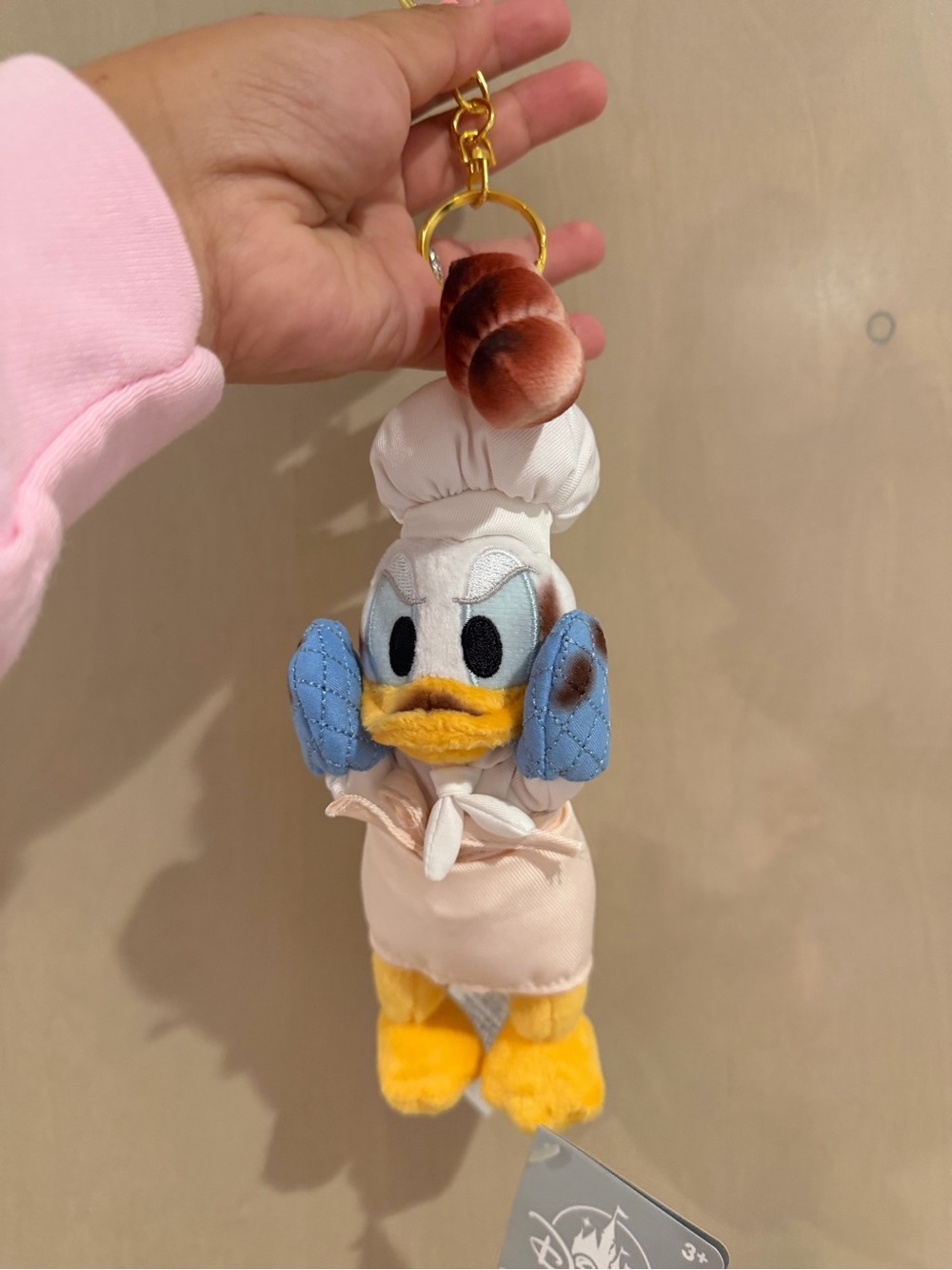Chef Donald baker keychain Disney Japan